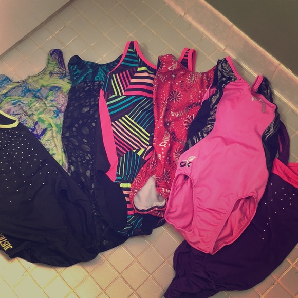 Justice Other - 7 Gymnastic Leotards BUNDLE!!
